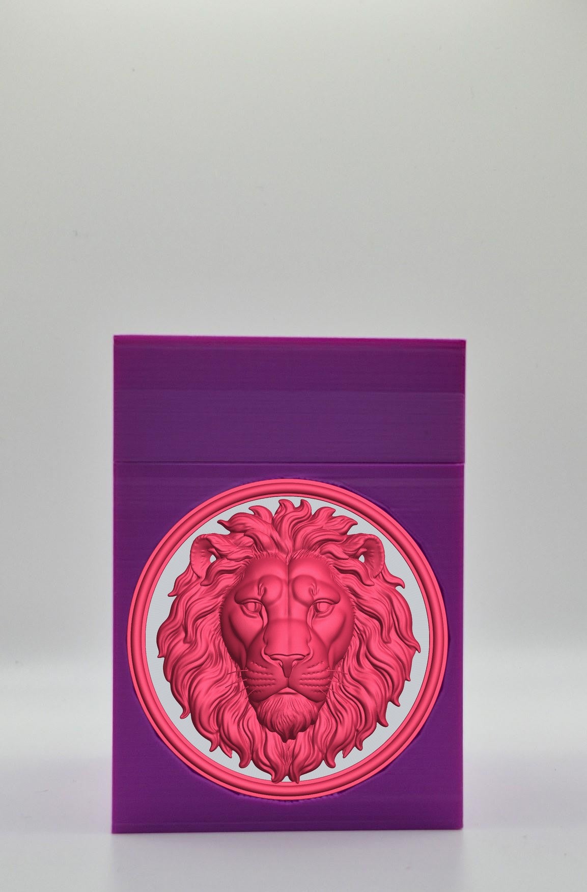 Lion Card Box — Purple