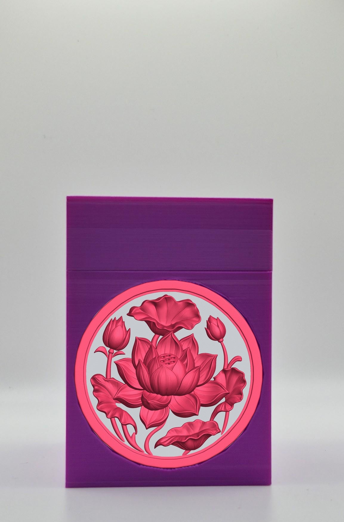 Lotus Card Box — Purple