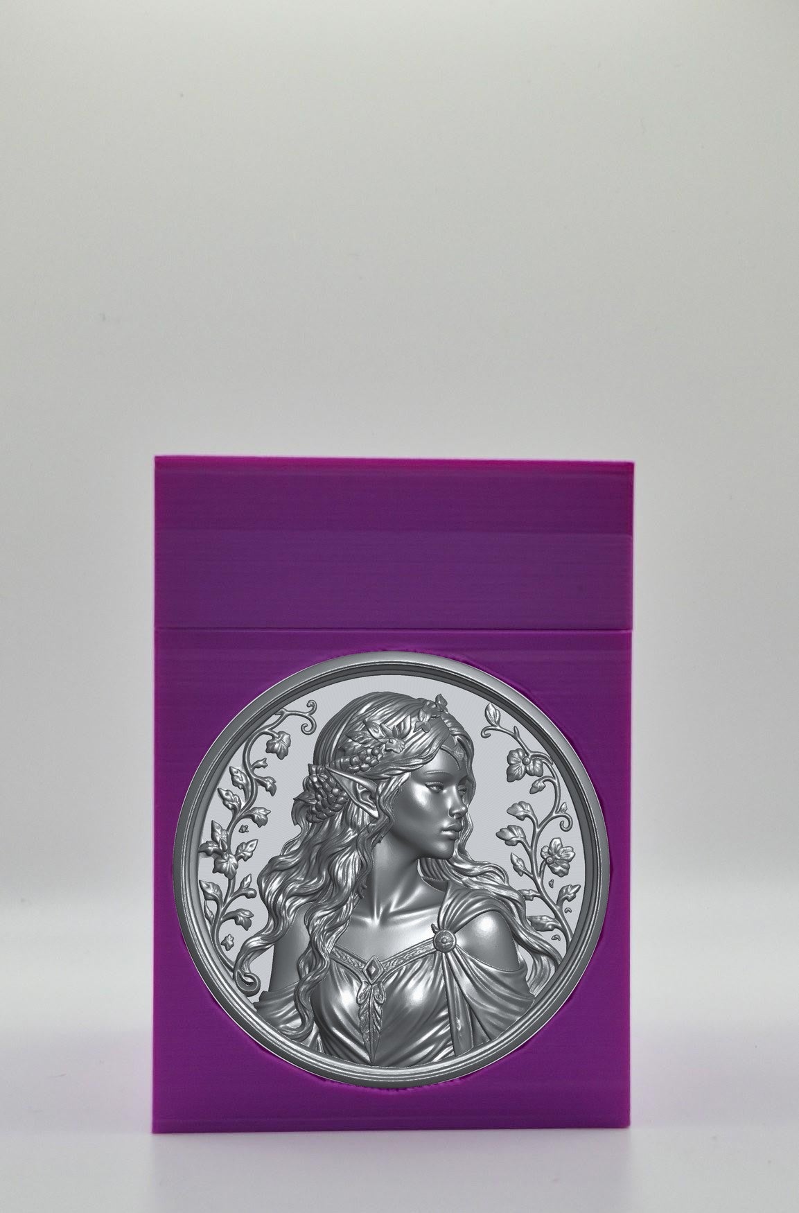 Elf Maiden Card Box — Purple