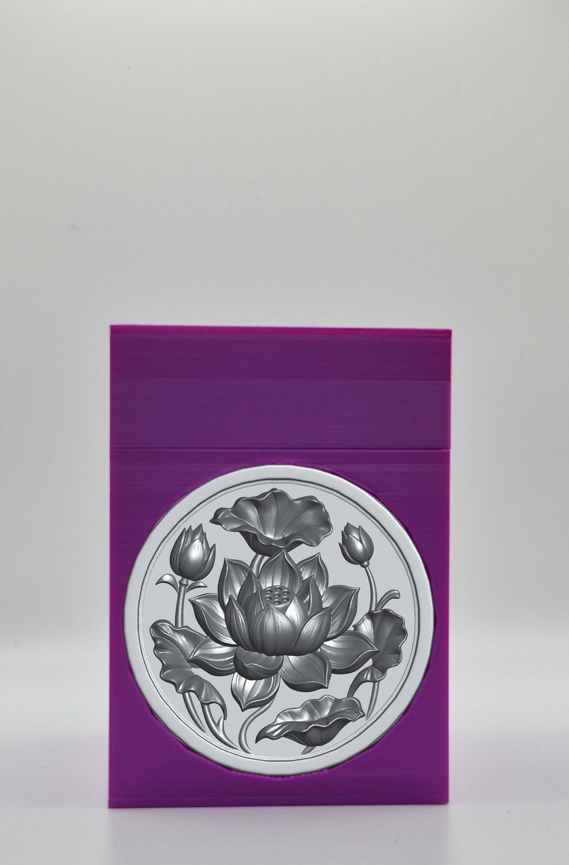 Lotus Card Box — Purple