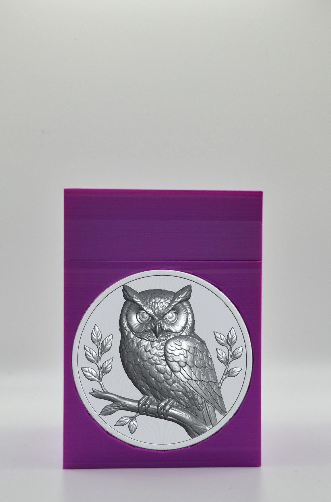 Owl Card Box — Purple