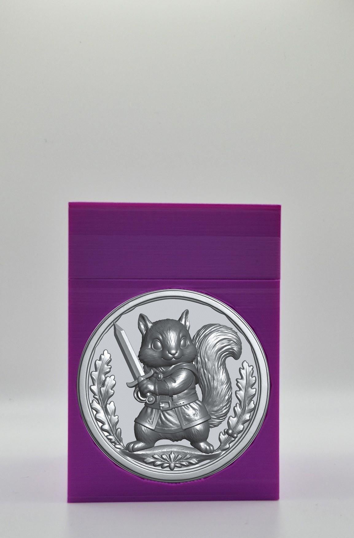 Squirrel Card Box — Purple