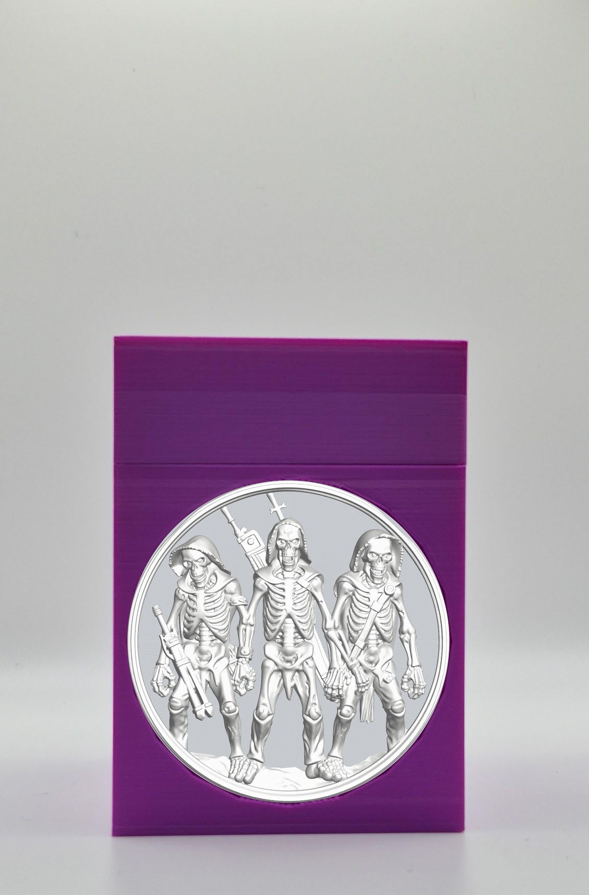 Skeleton Army Card Box — Purple