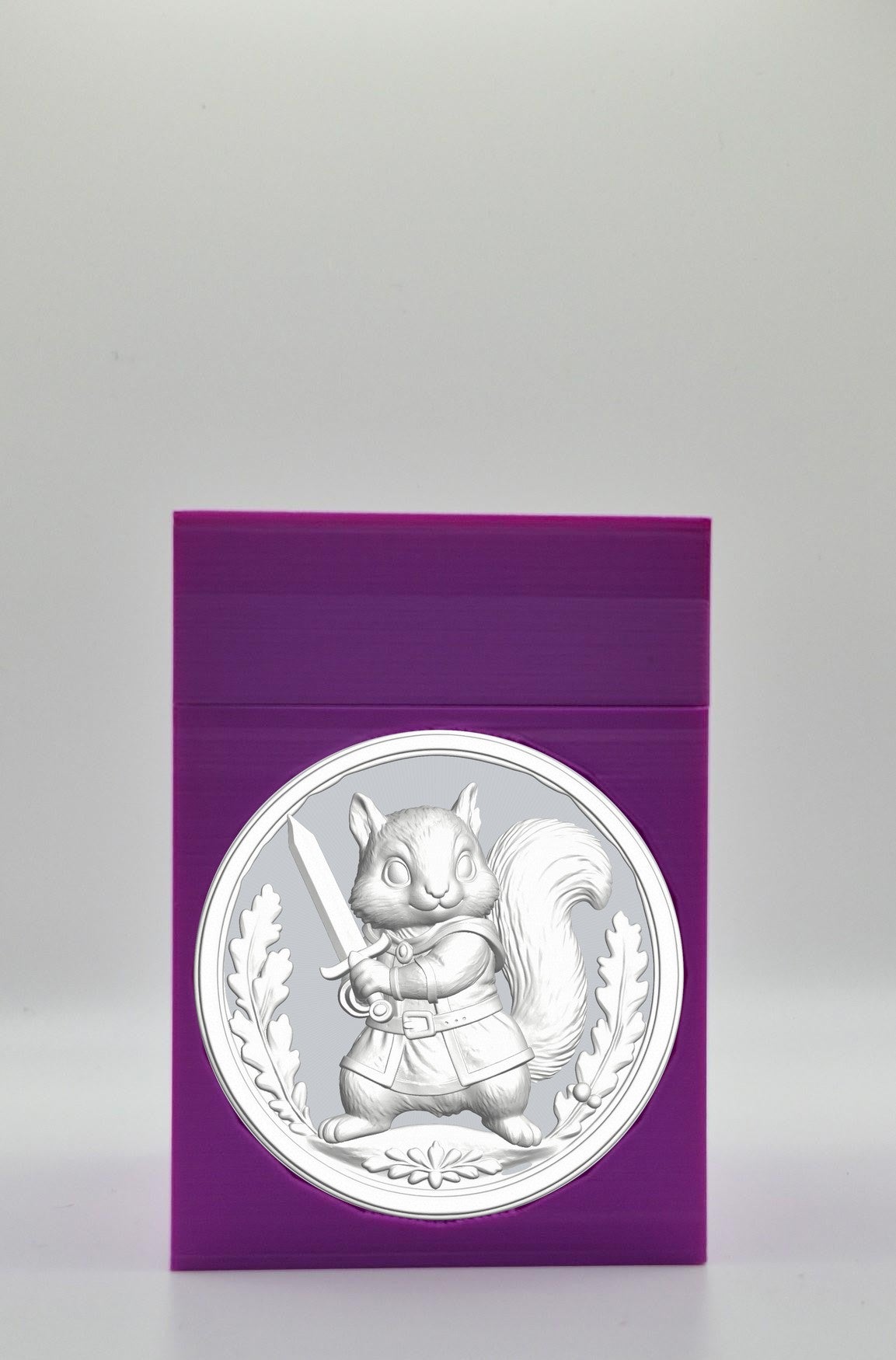 Squirrel Card Box — Purple