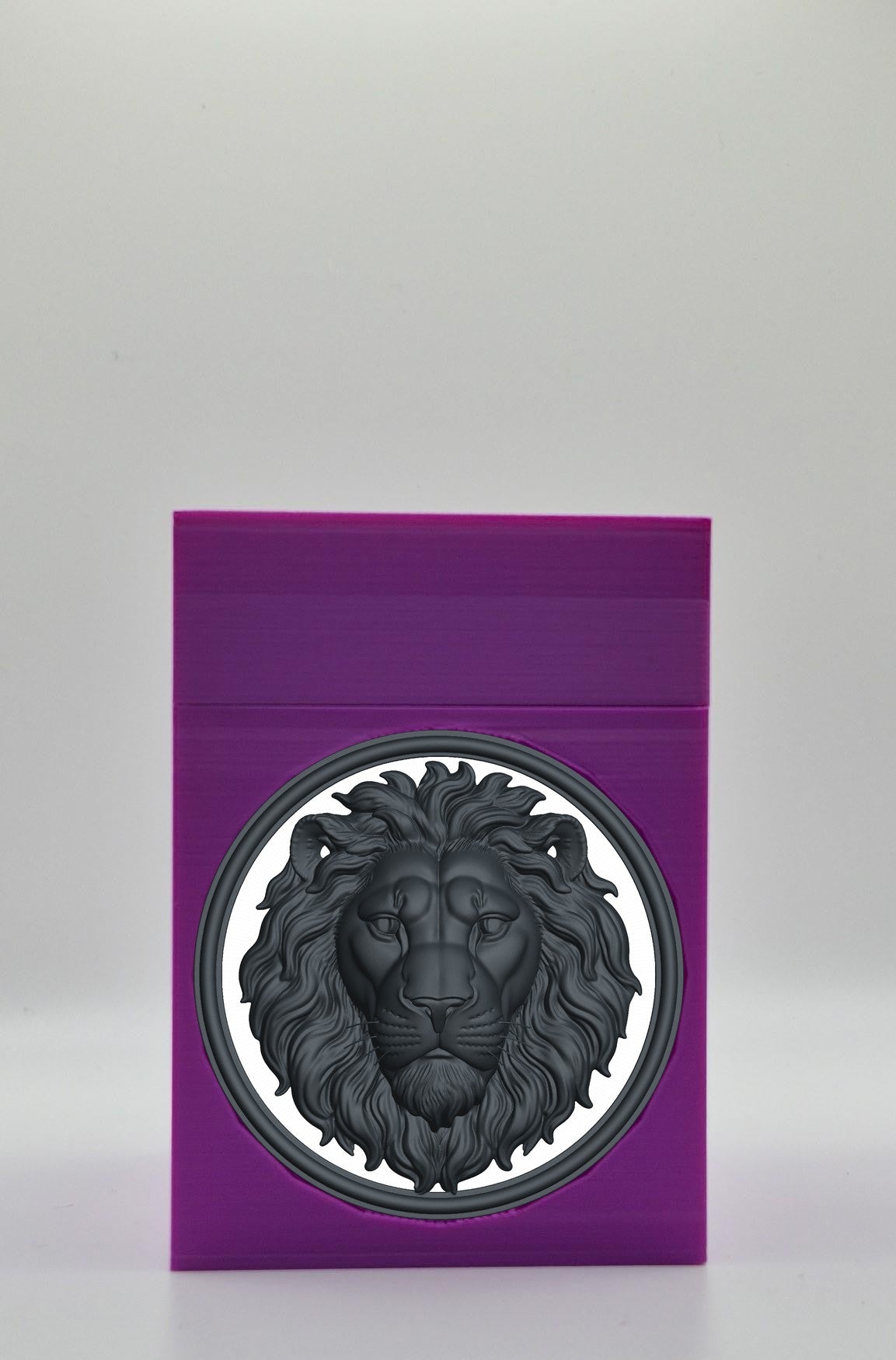 Lion Card Box — Purple