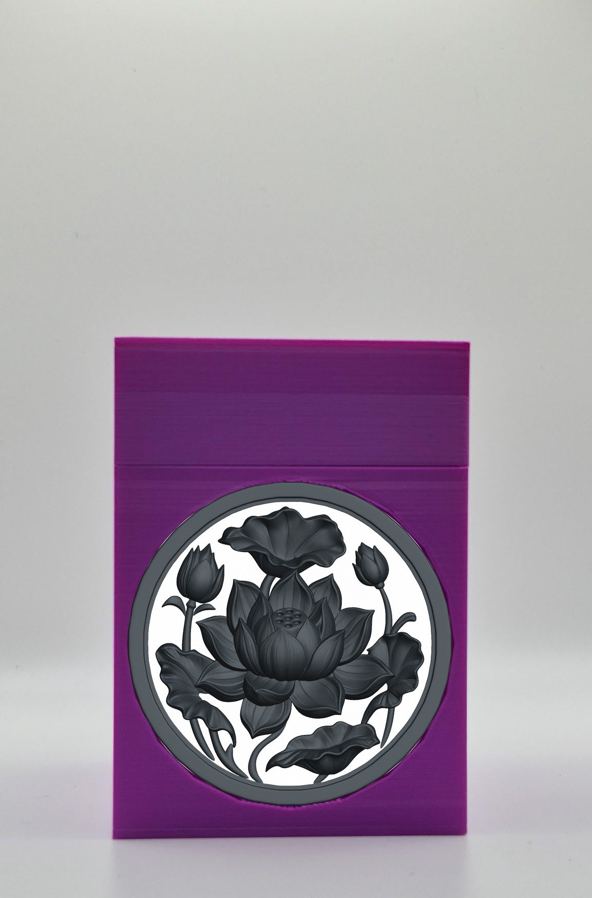 Lotus Card Box — Purple