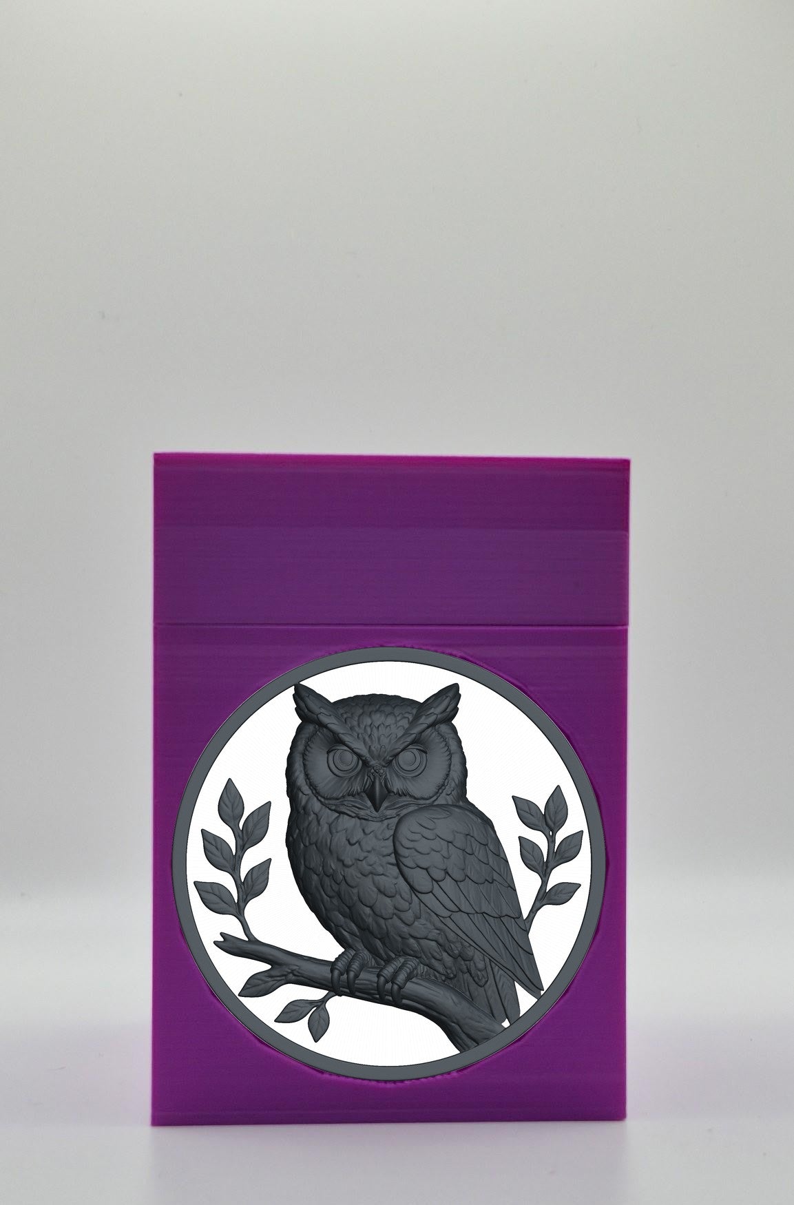 Owl Card Box — Purple