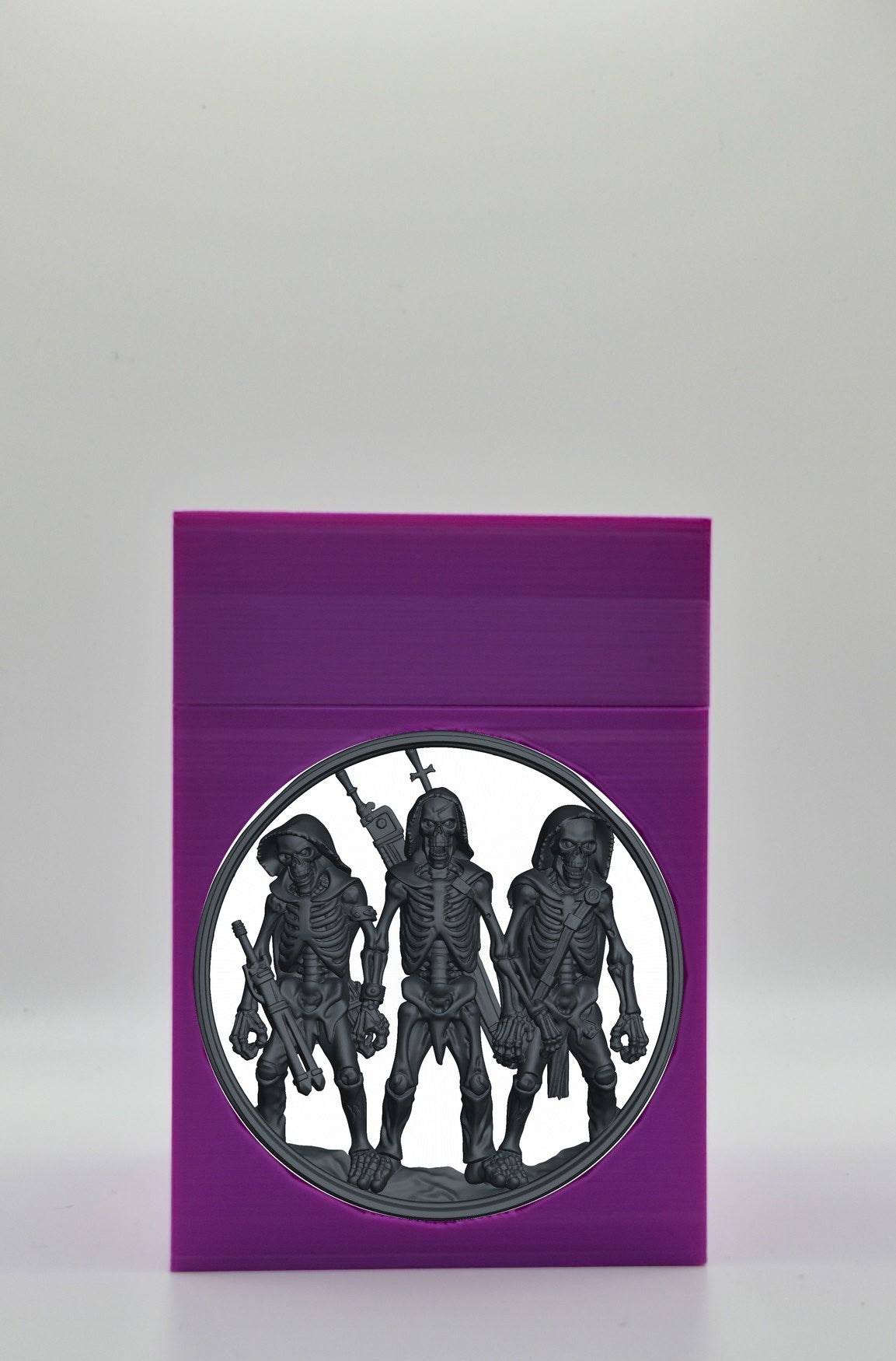 Skeleton Army Card Box — Purple