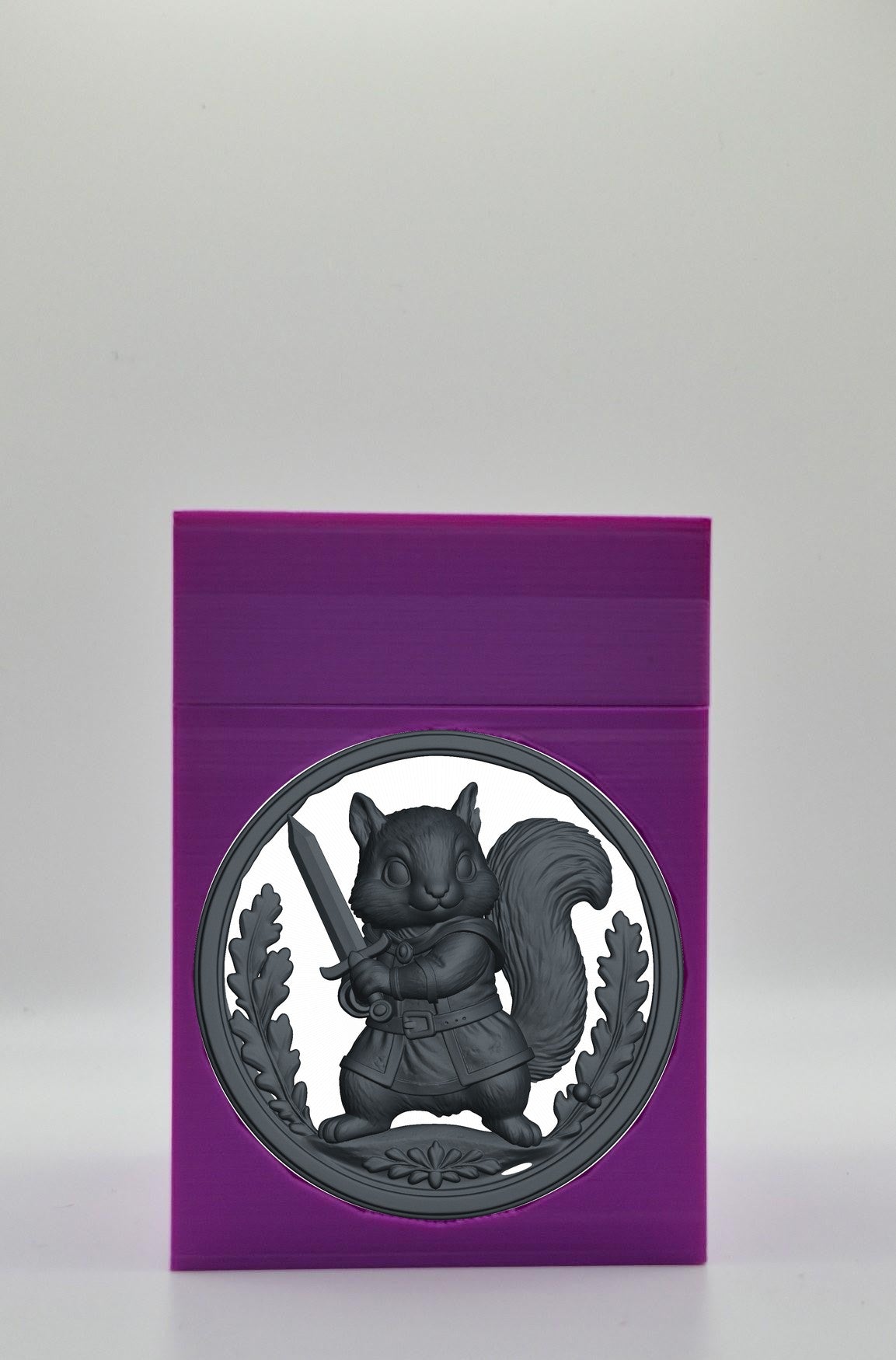 Squirrel Card Box — Purple