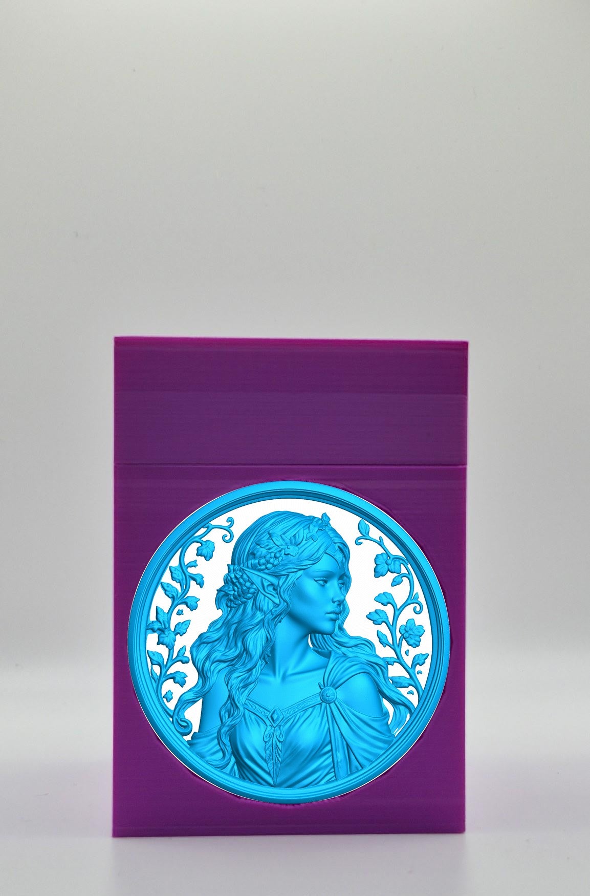 Elf Maiden Card Box — Purple