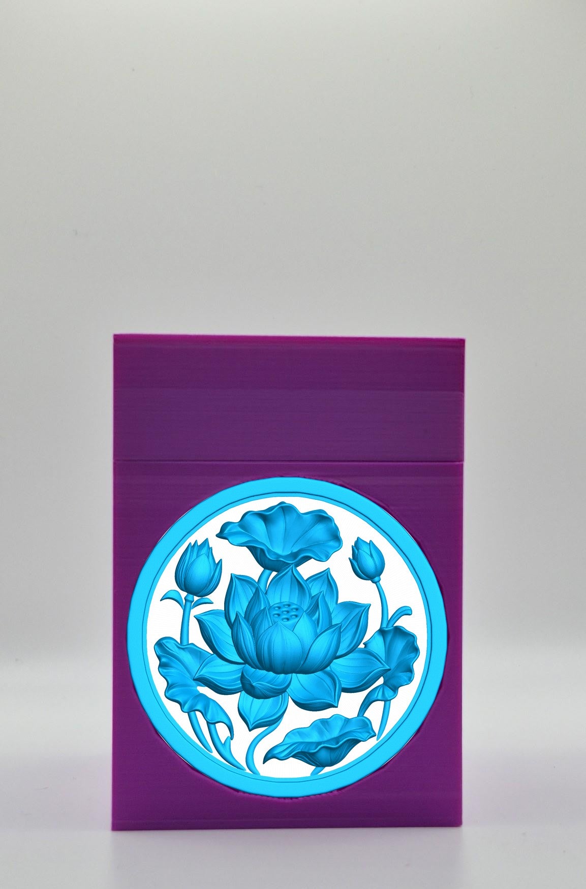 Lotus Card Box — Purple