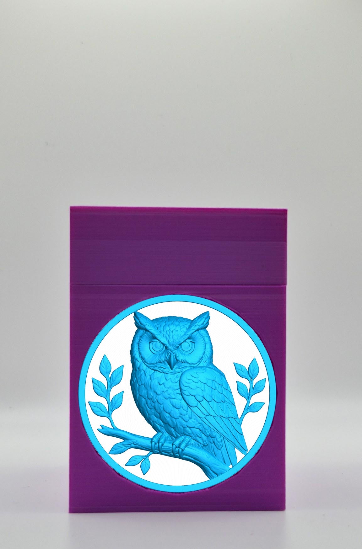 Owl Card Box — Purple