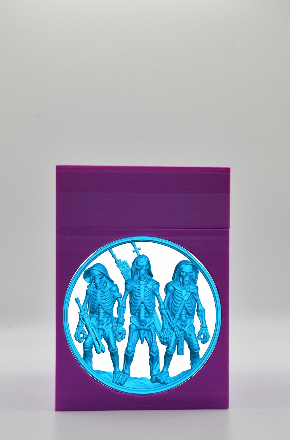 Skeleton Army Card Box — Purple