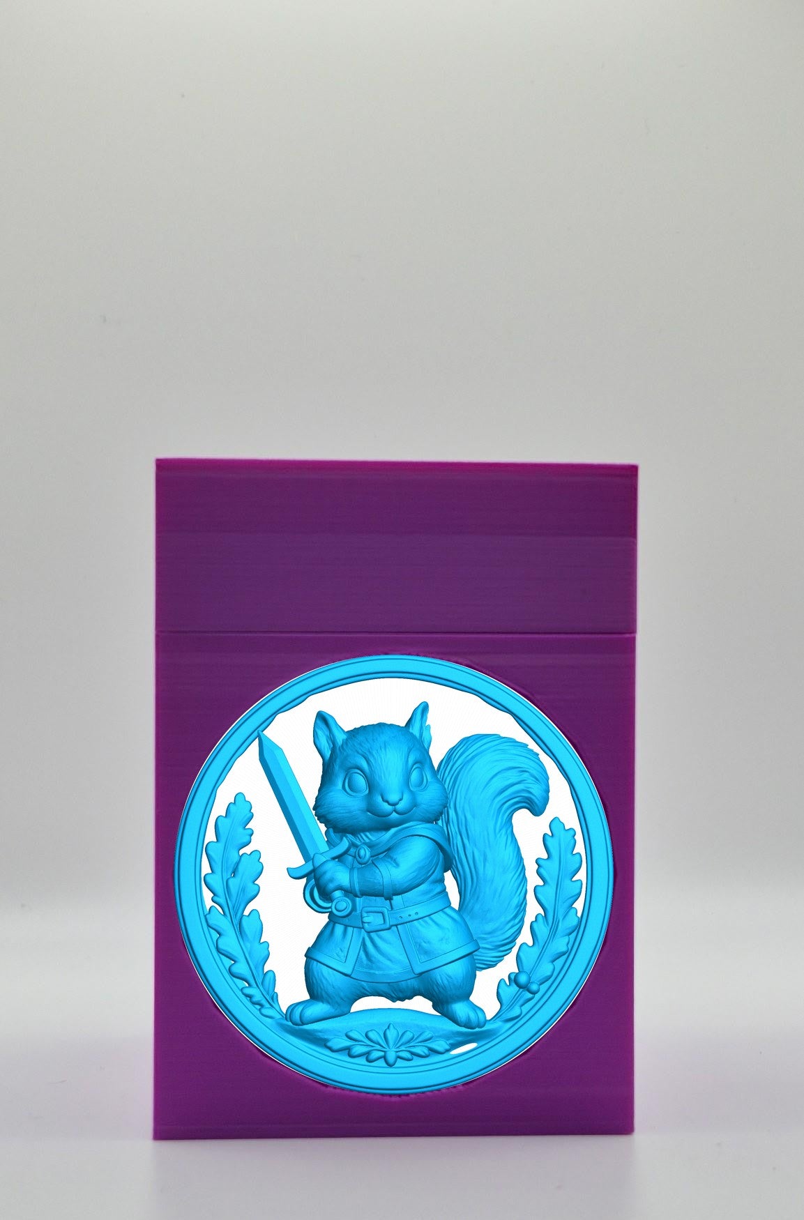 Squirrel Card Box — Purple