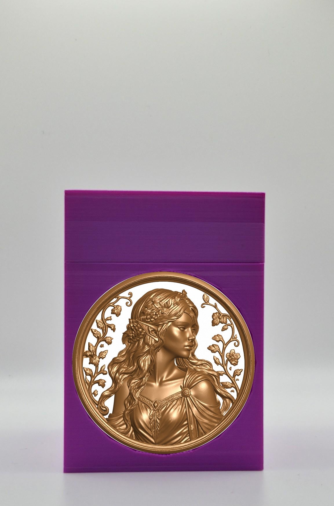 Elf Maiden Card Box — Purple