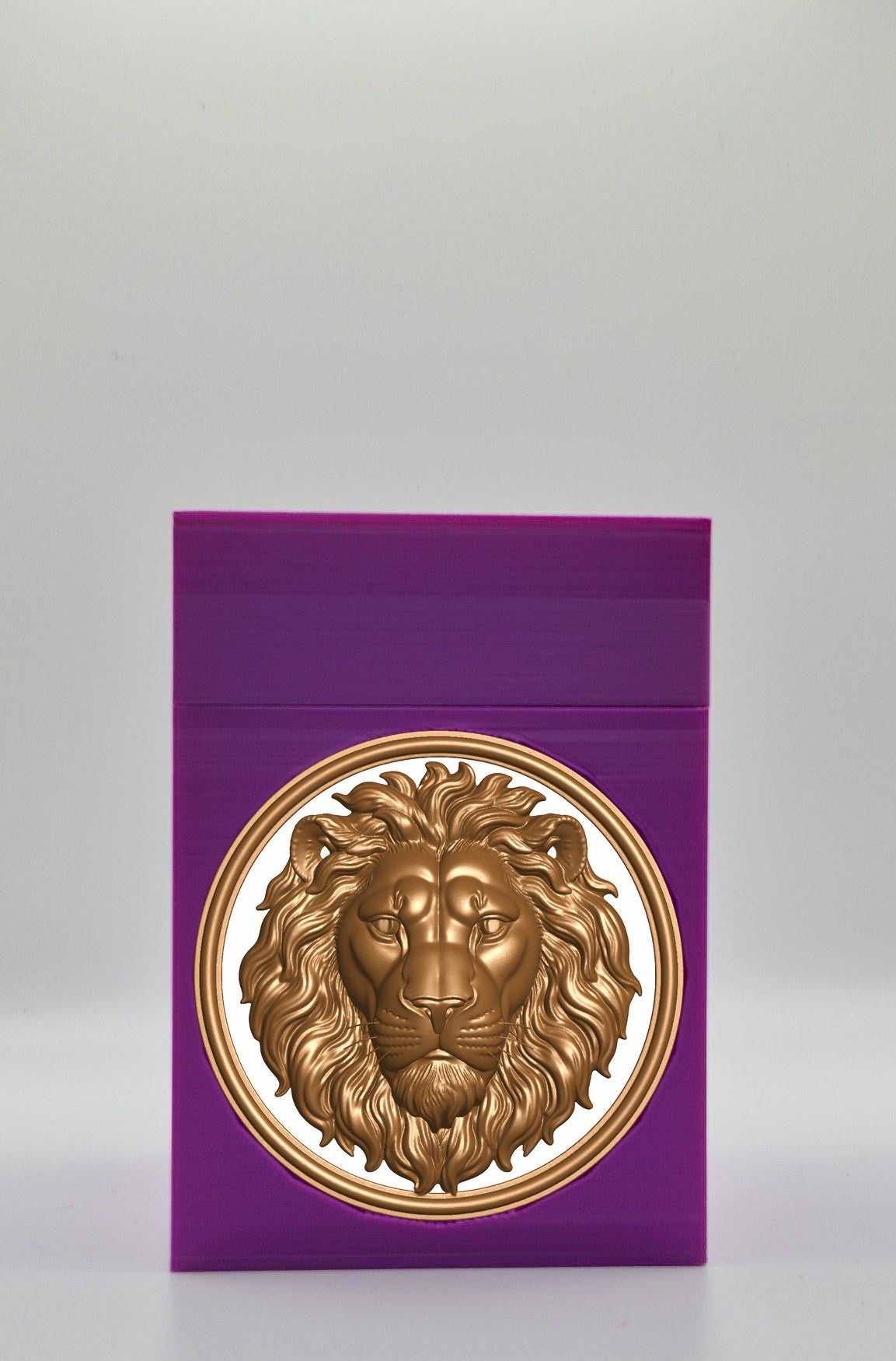 Lion Card Box — Purple