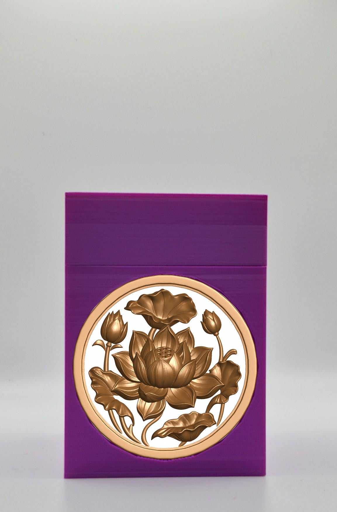 Lotus Card Box — Purple