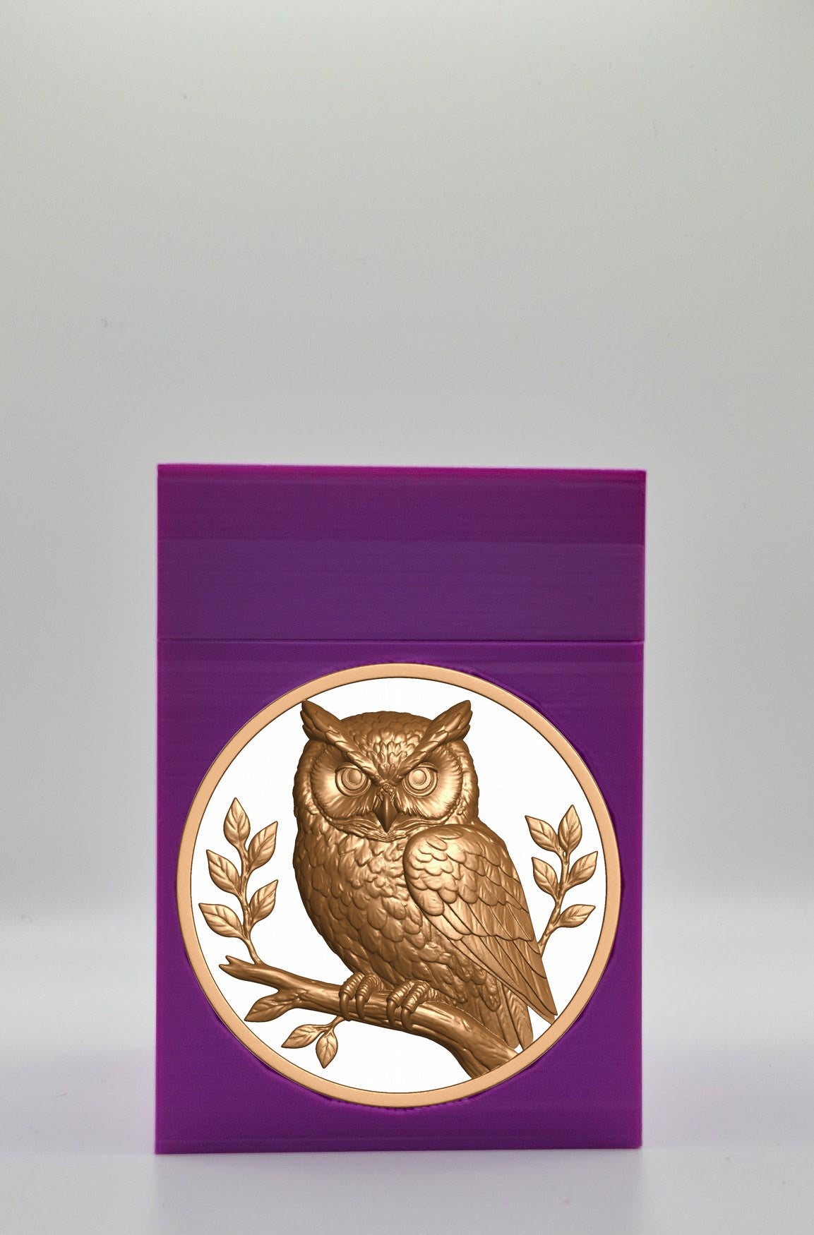 Owl Card Box — Purple