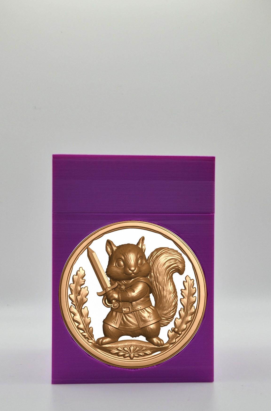 Squirrel Card Box — Purple