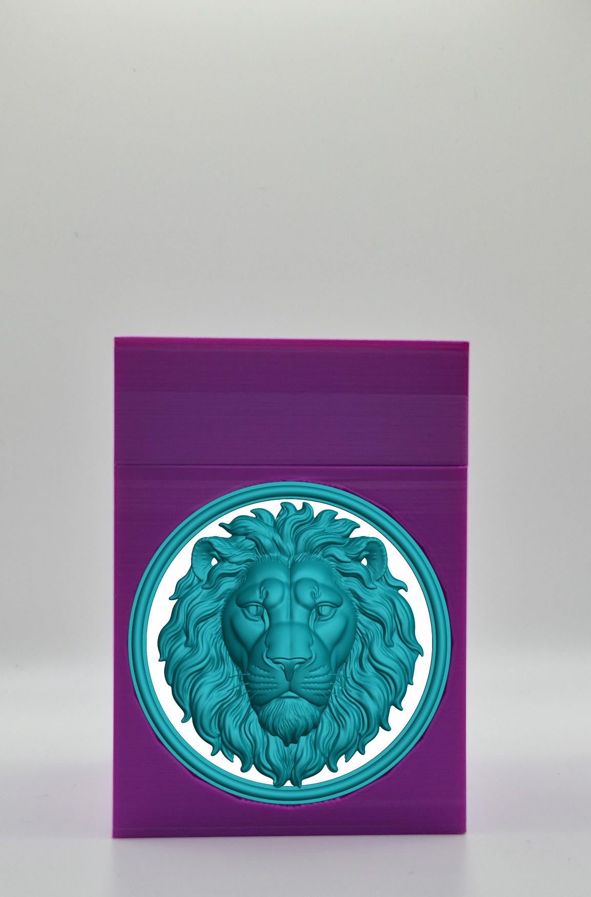 Lion Card Box — Purple