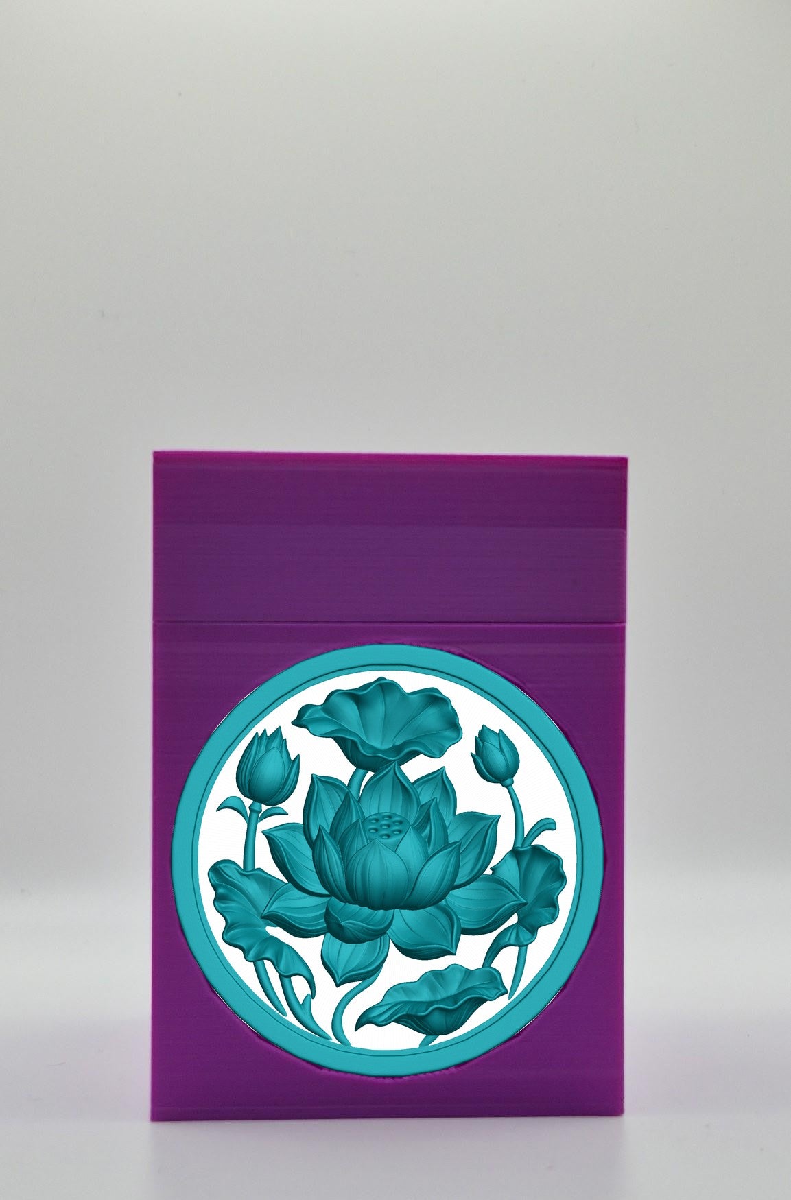 Lotus Card Box — Purple