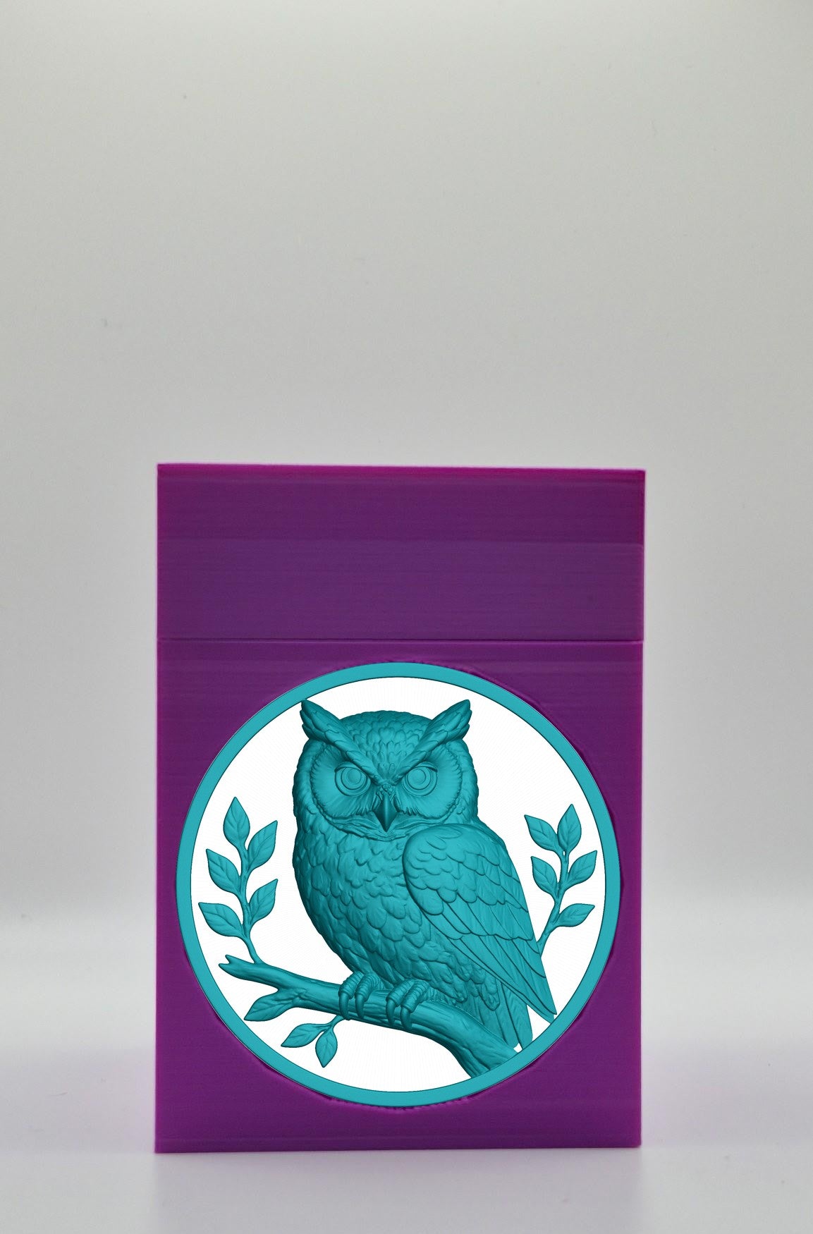 Owl Card Box — Purple