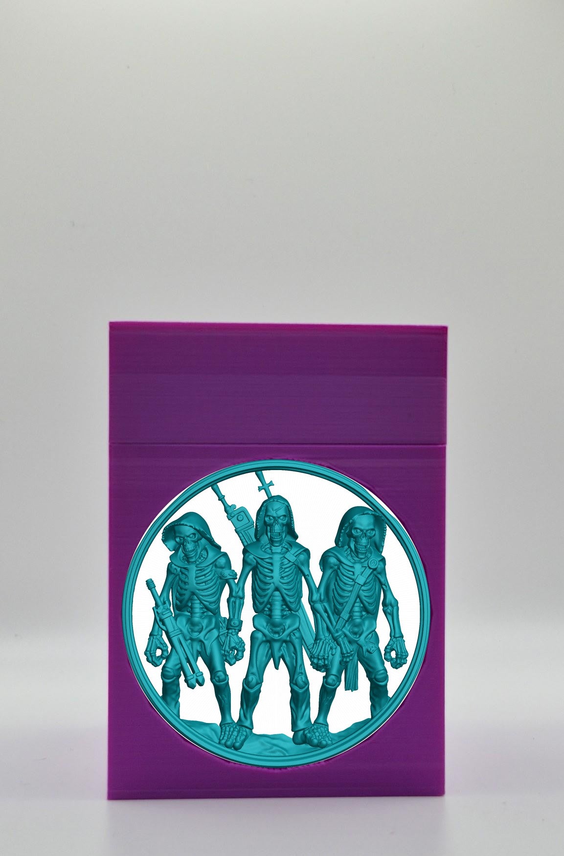 Skeleton Army Card Box — Purple