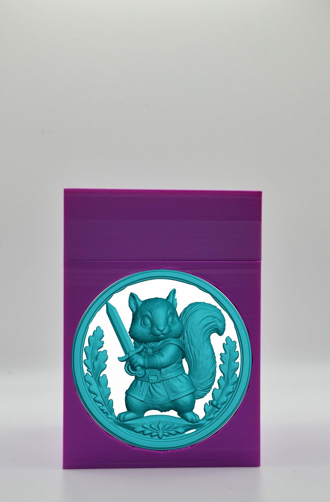 Squirrel Card Box — Purple