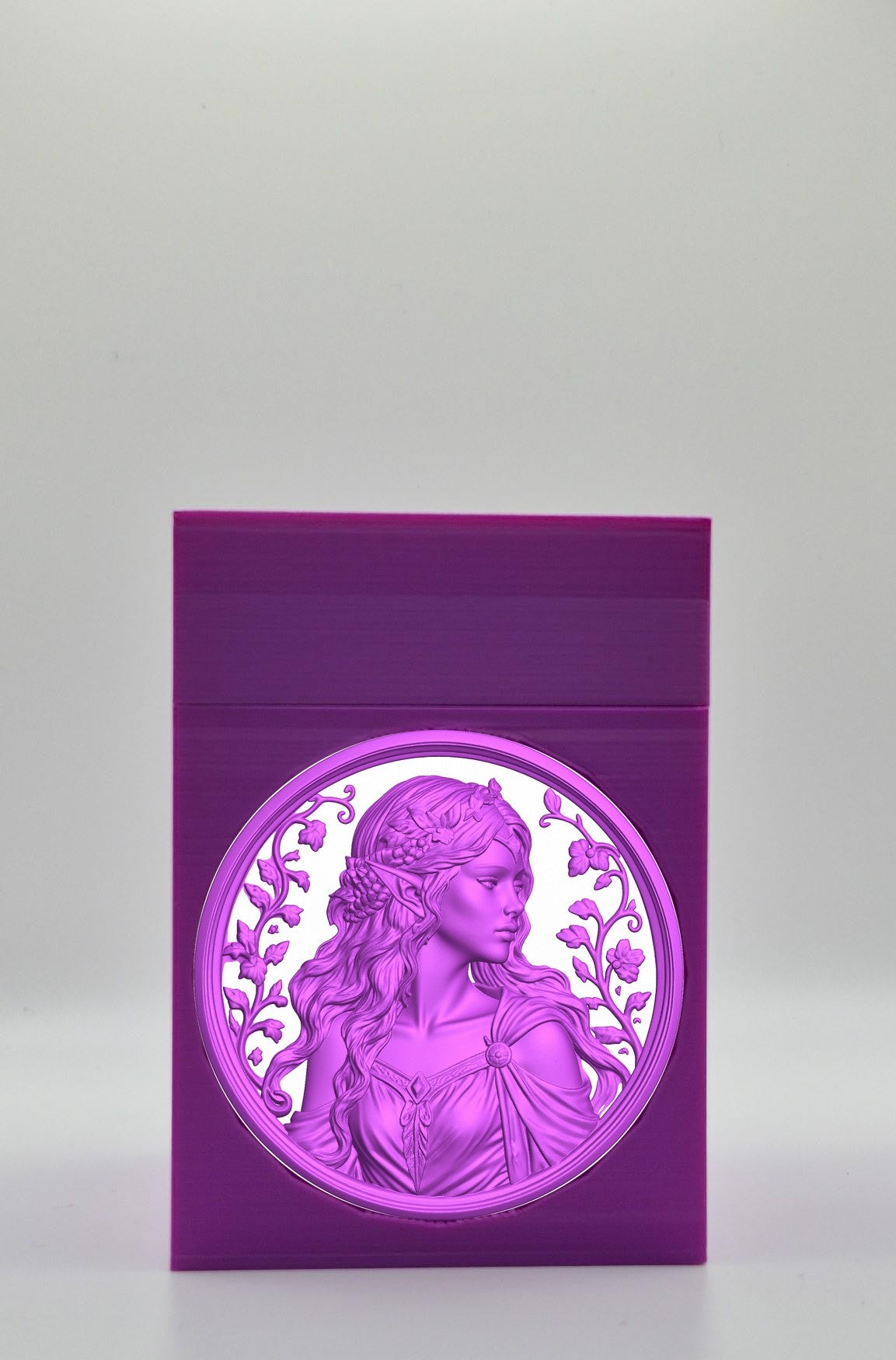 Elf Maiden Card Box — Purple