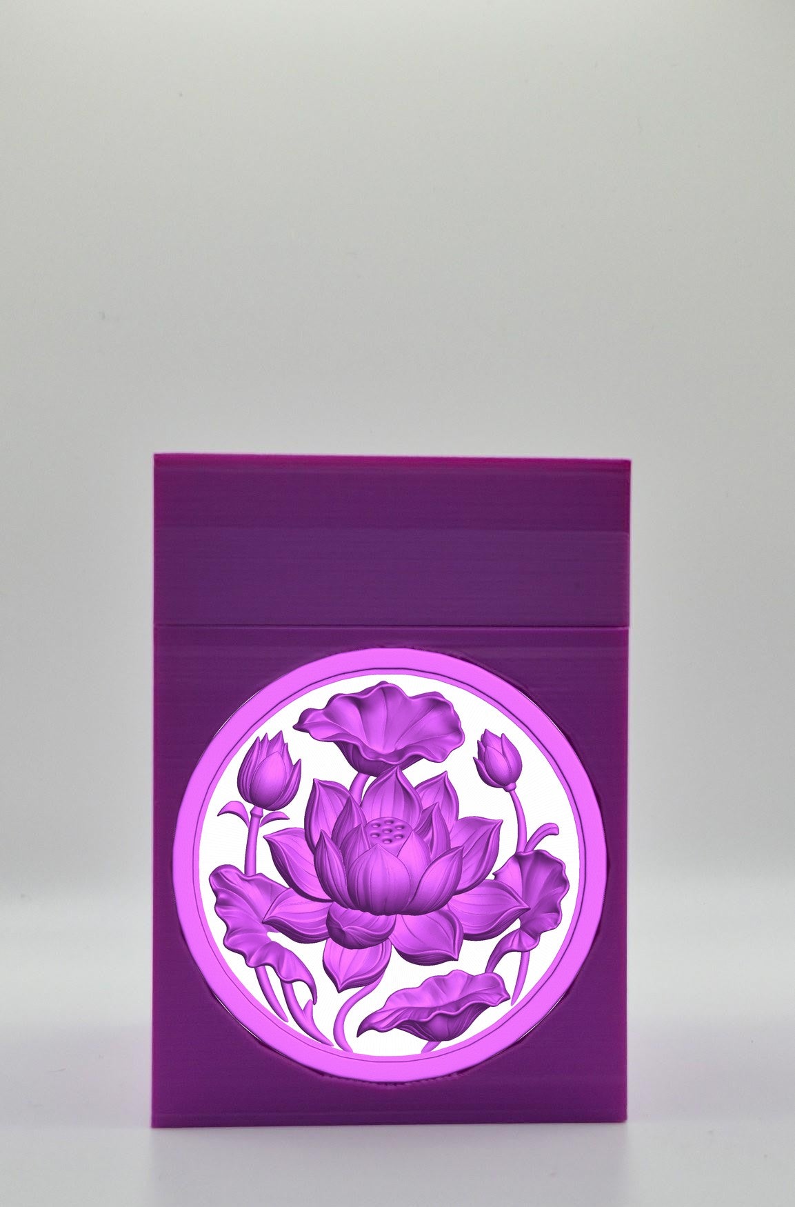 Lotus Card Box — Purple