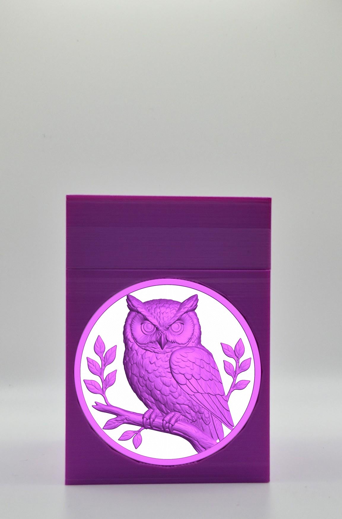 Owl Card Box — Purple