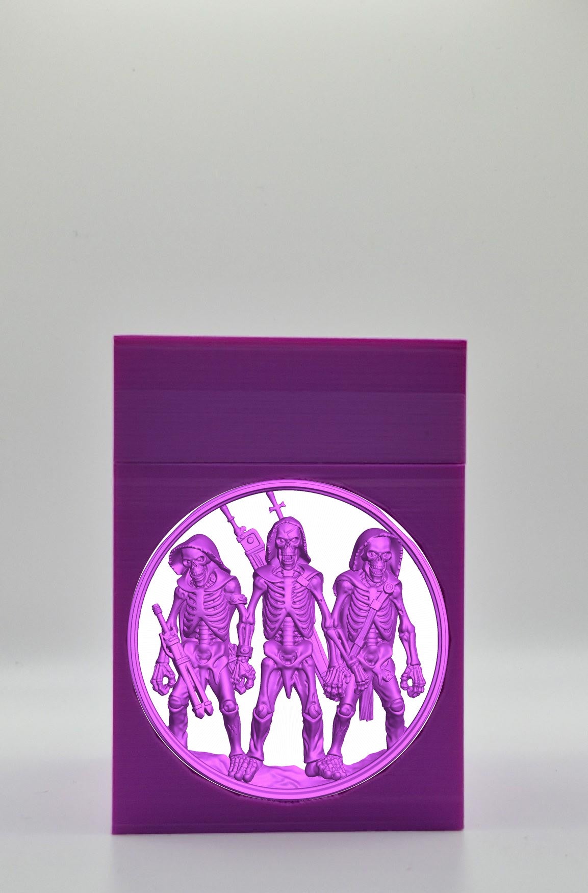 Skeleton Army Card Box — Purple