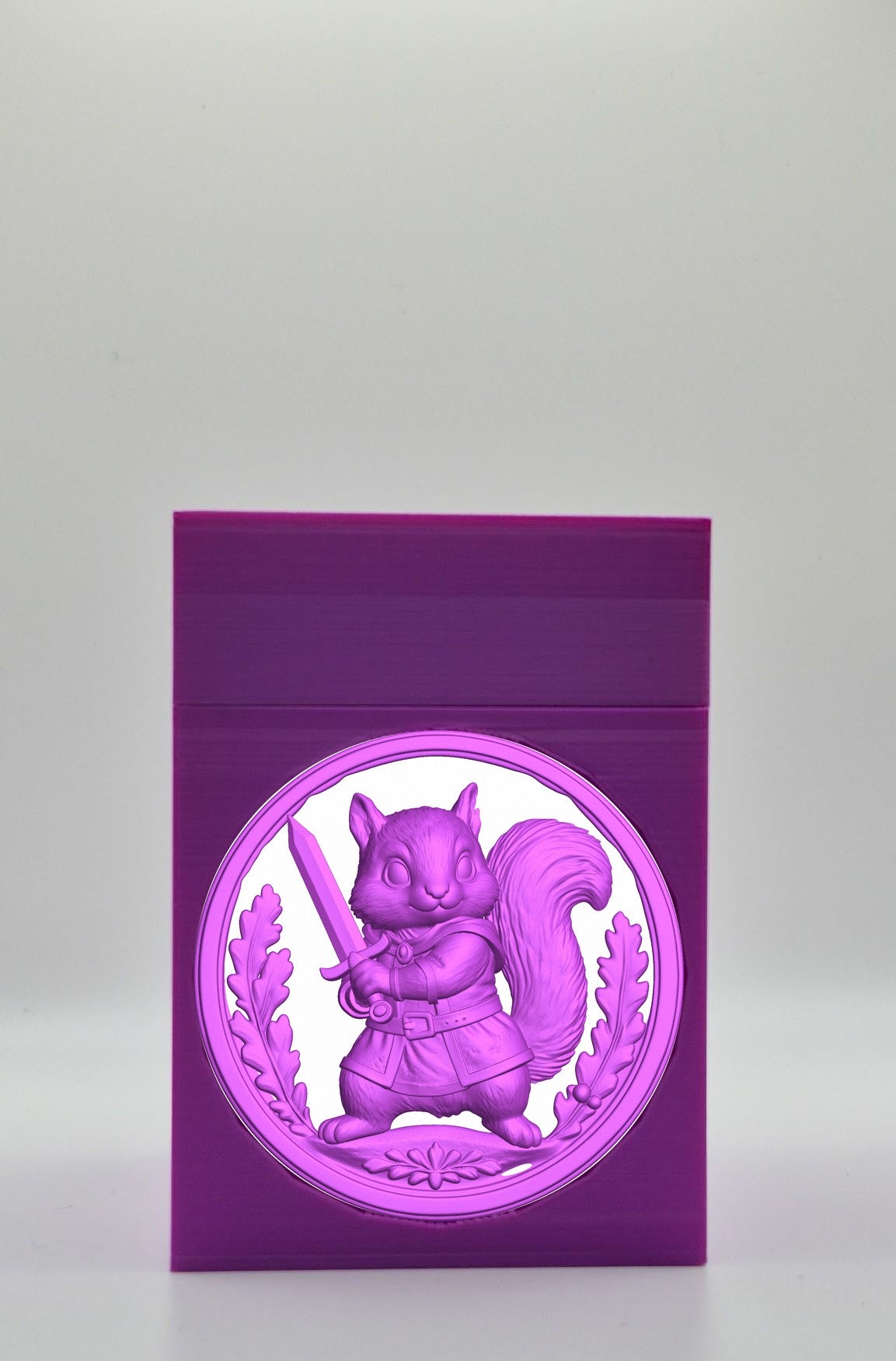 Squirrel Card Box — Purple