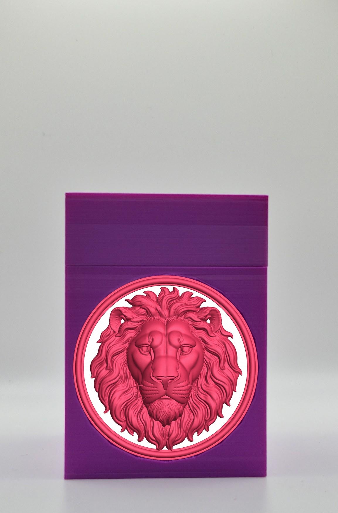 Lion Card Box — Purple