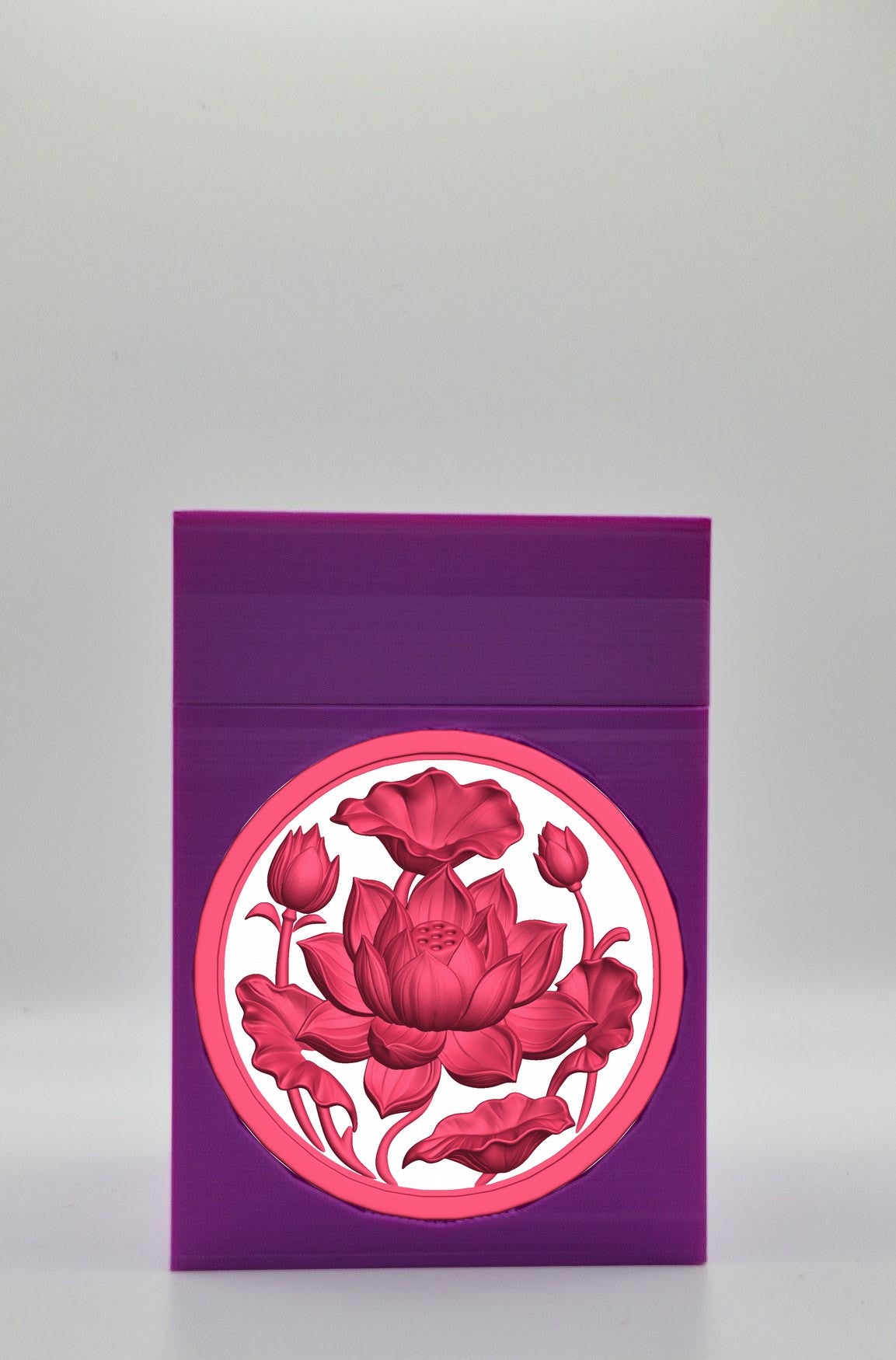 Lotus Card Box — Purple