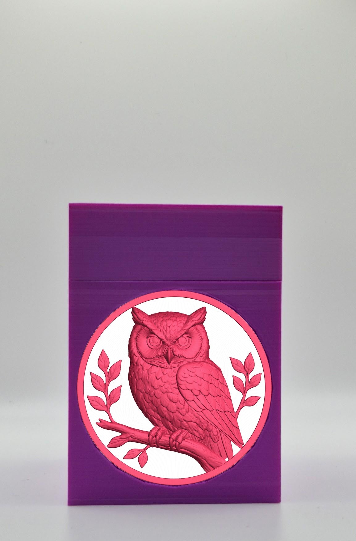 Owl Card Box — Purple