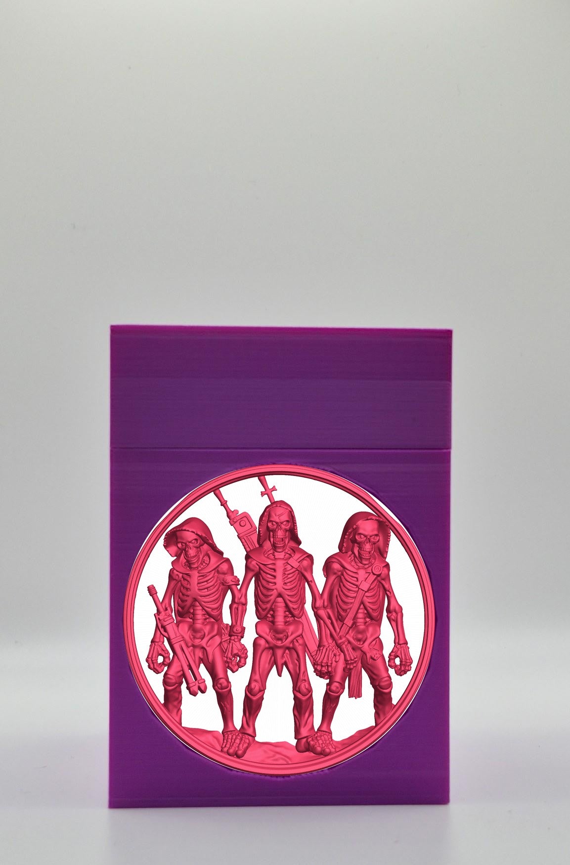 Skeleton Army Card Box — Purple