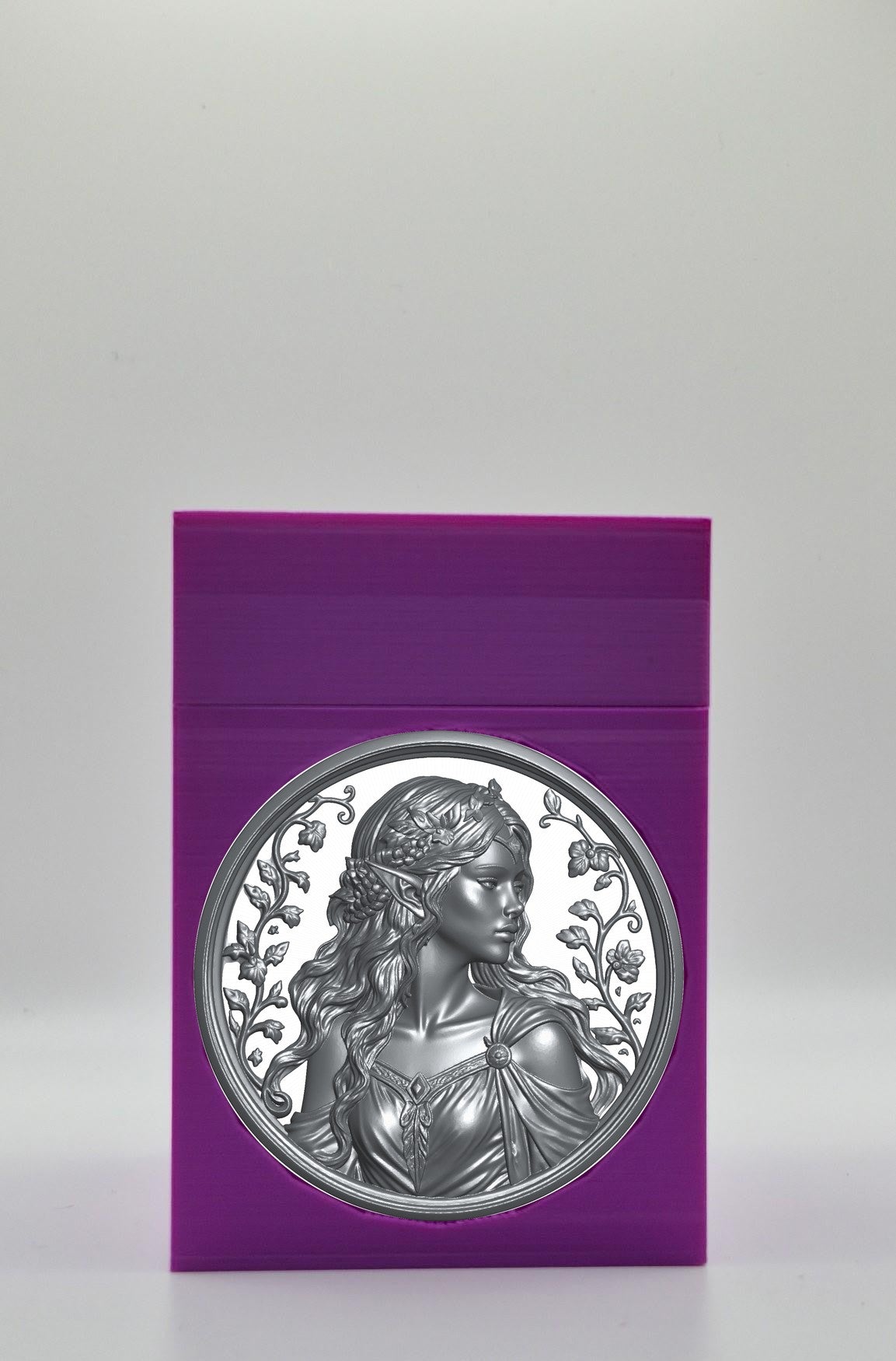 Elf Maiden Card Box — Purple