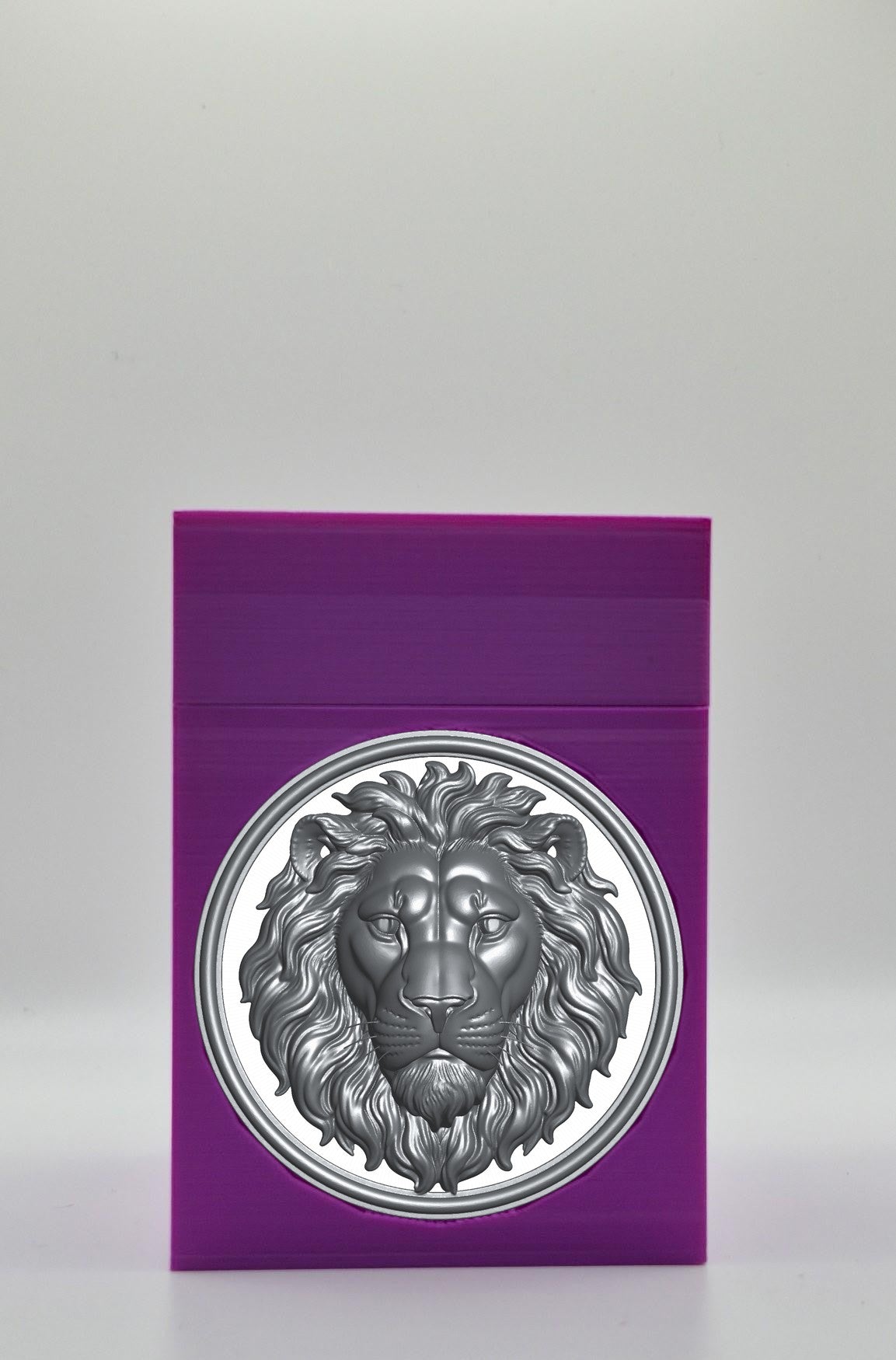 Lion Card Box — Purple