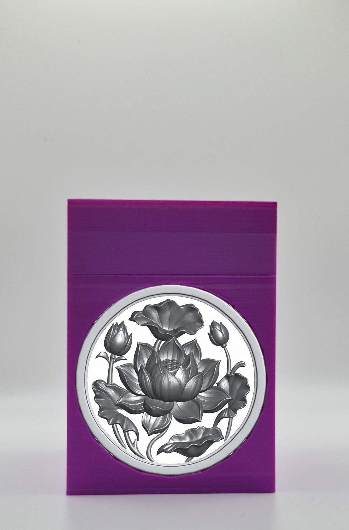 Lotus Card Box — Purple