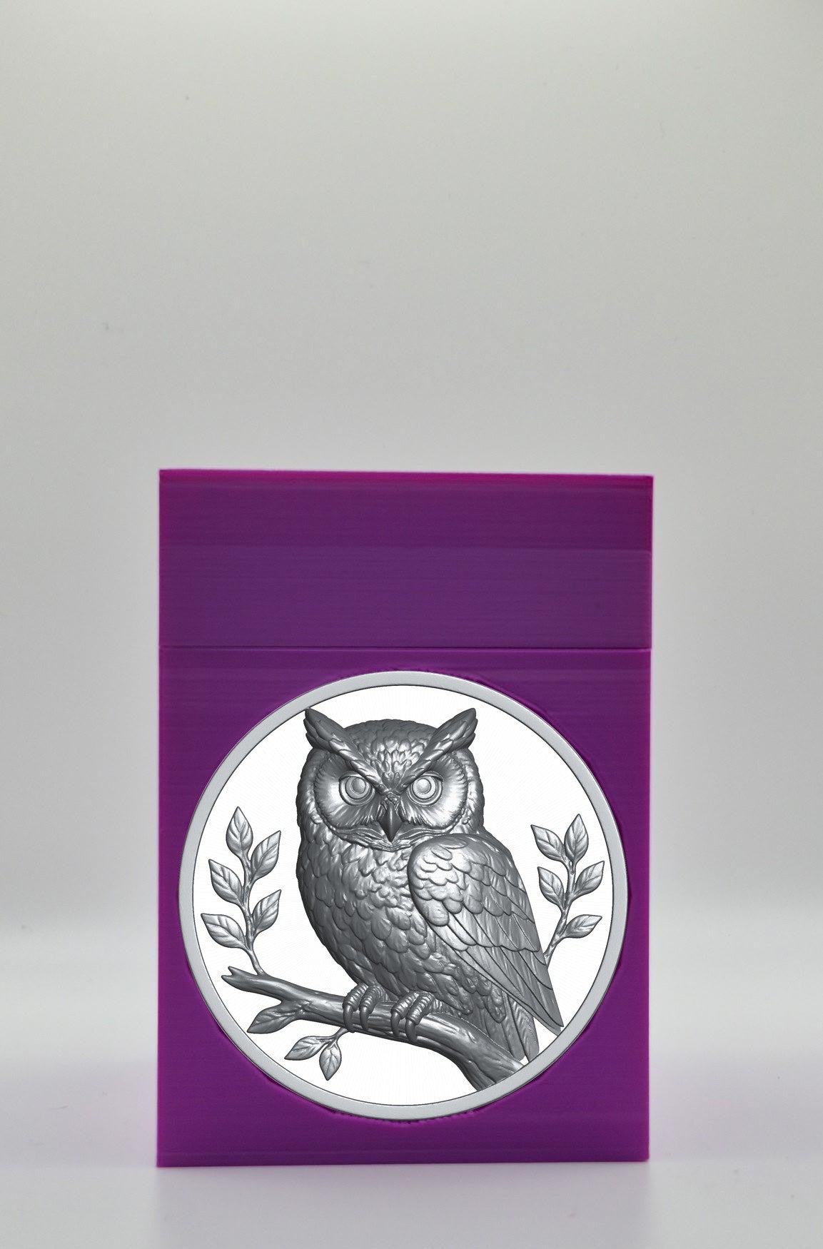 Owl Card Box — Purple