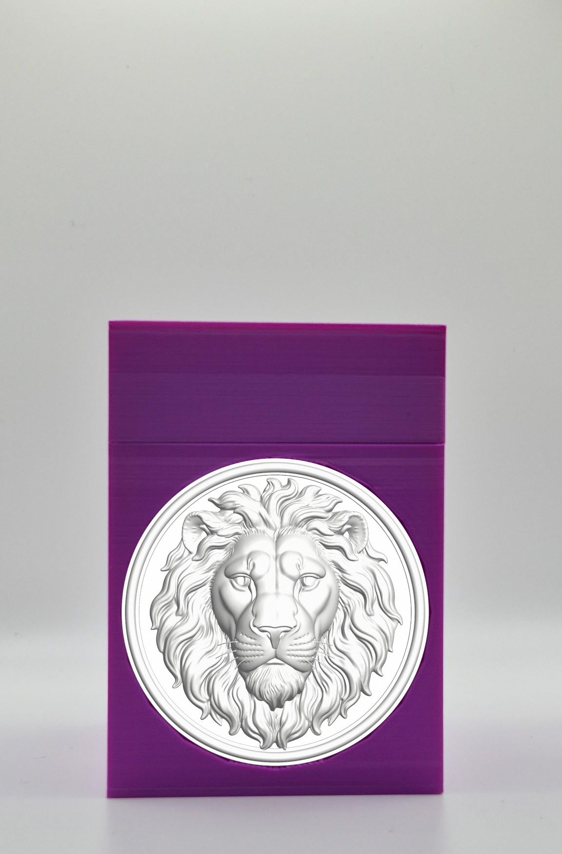 Lion Card Box — Purple