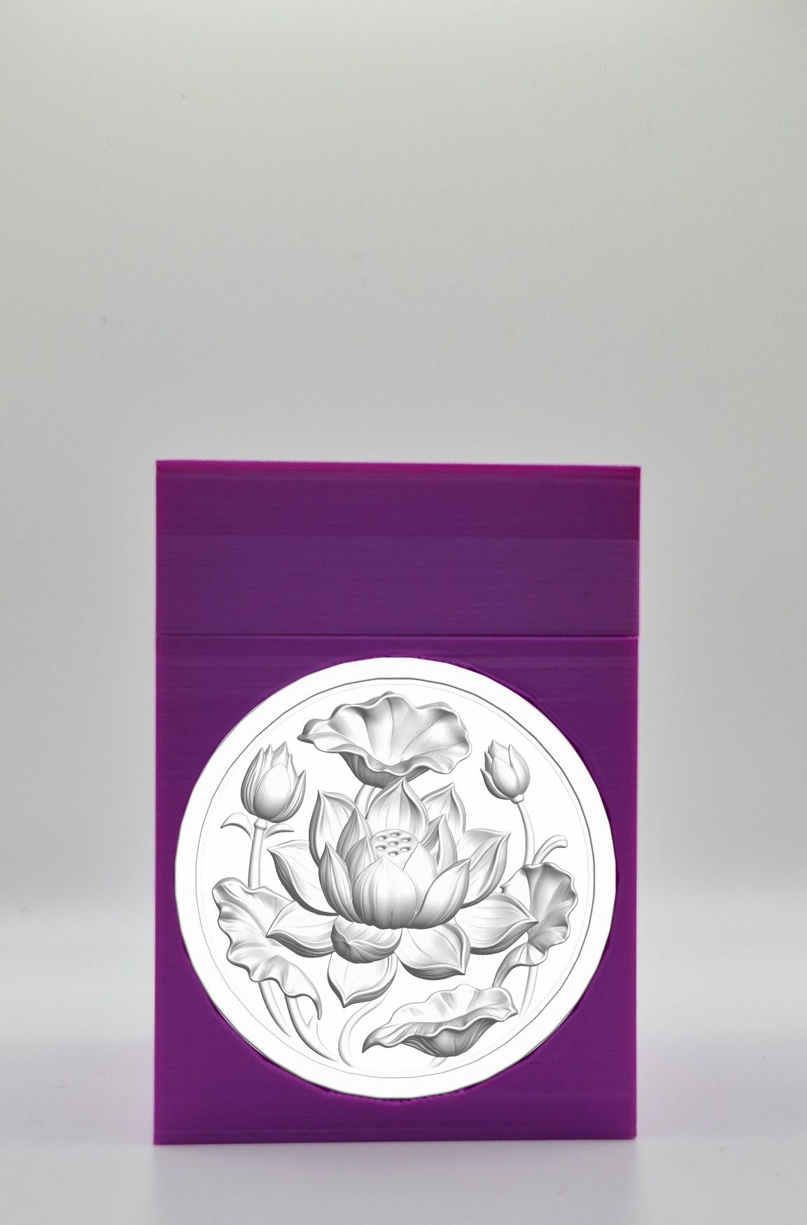 Lotus Card Box — Purple