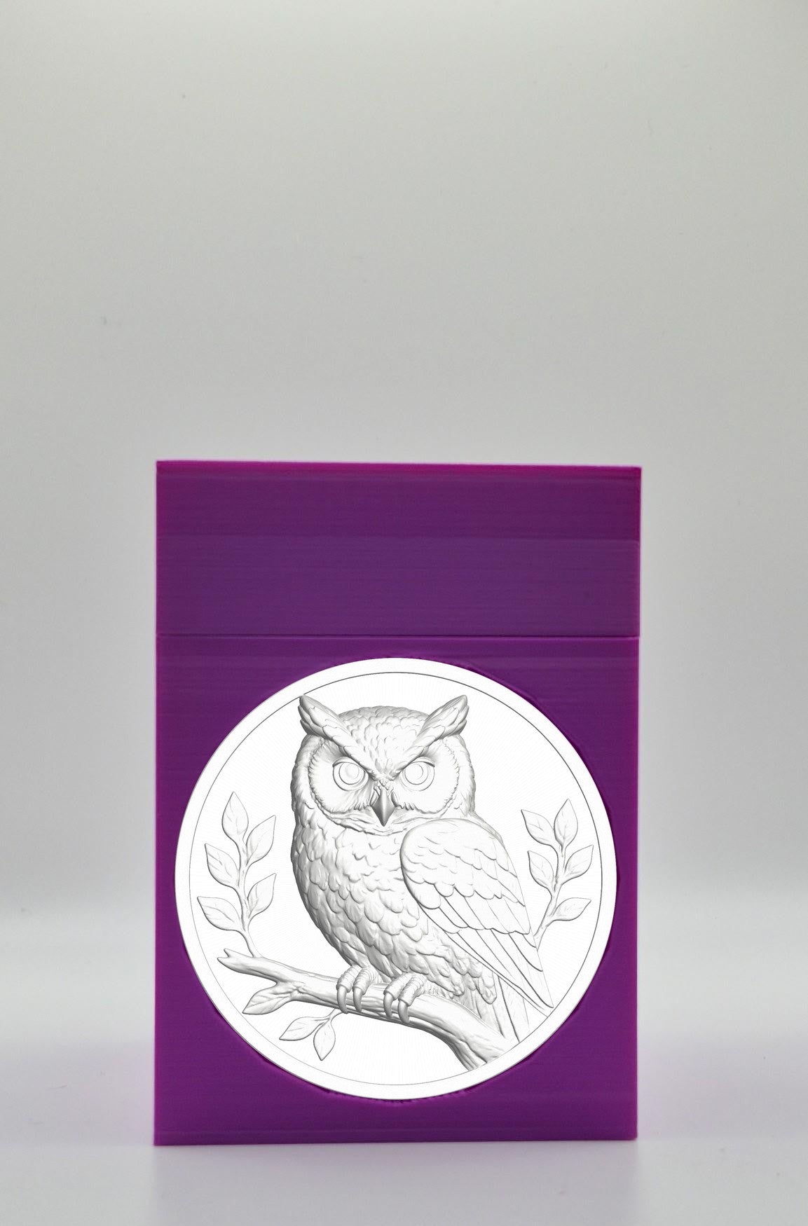 Owl Card Box — Purple