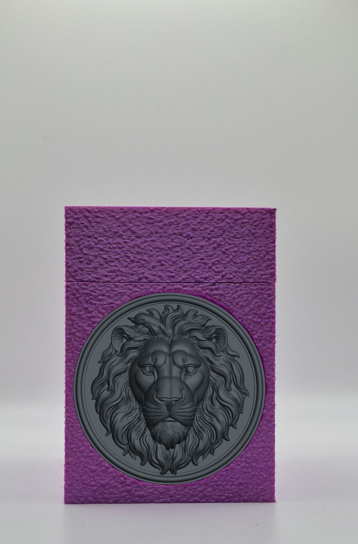 Lion Card Box — Purple