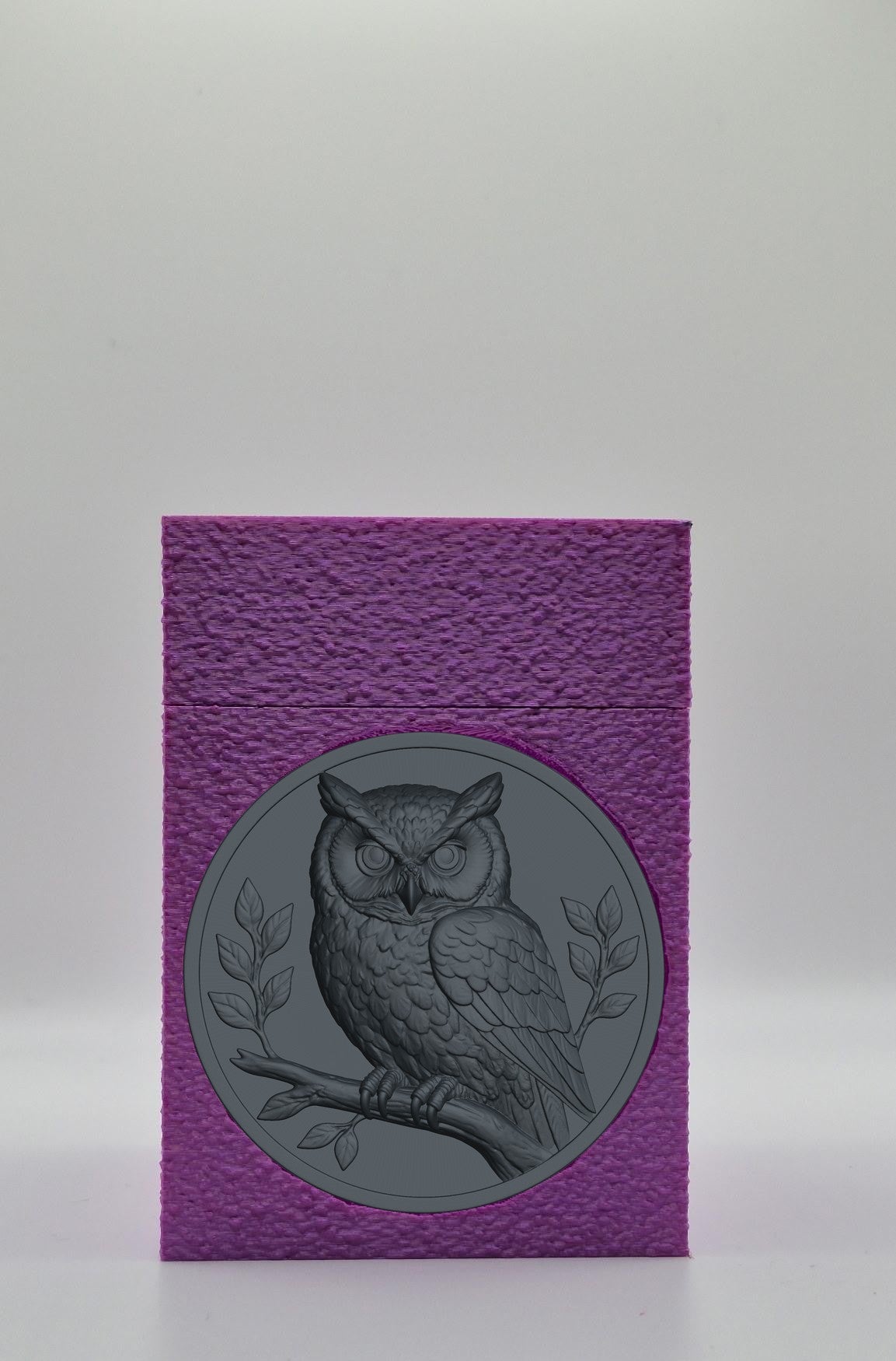 Owl Card Box — Purple
