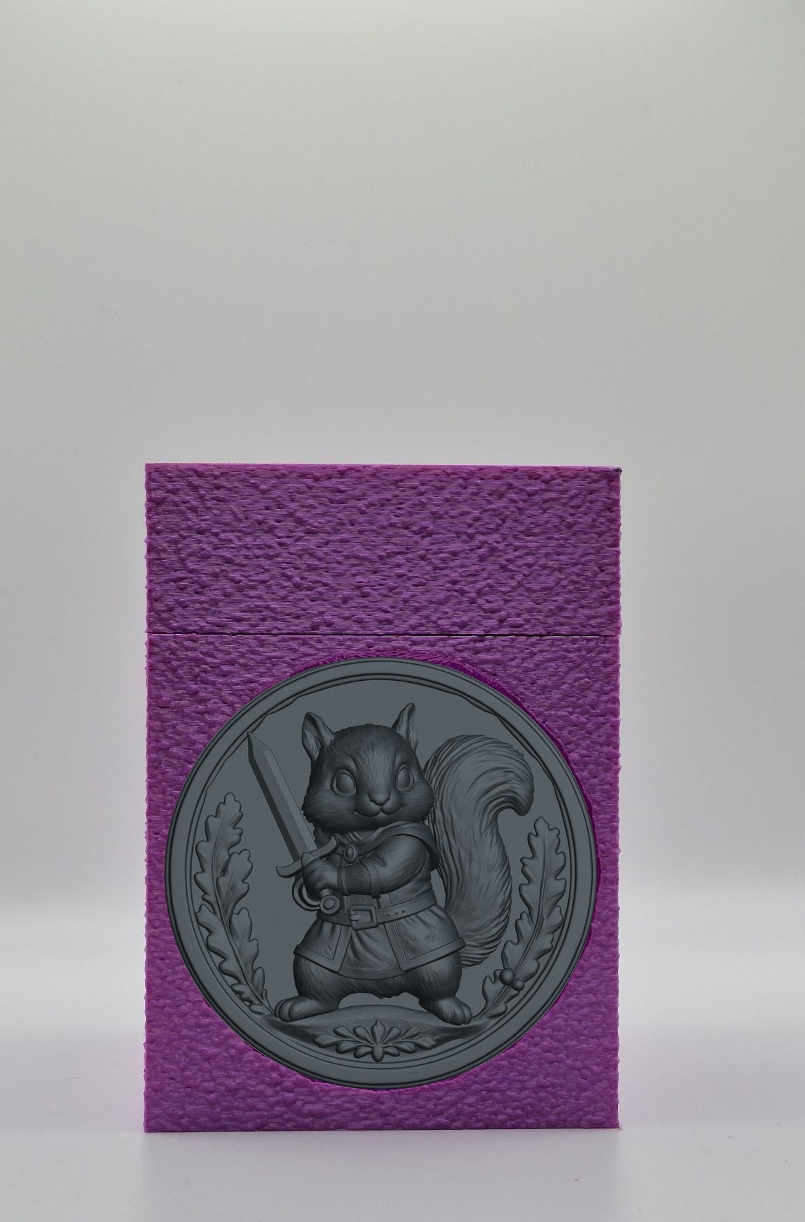 Squirrel Card Box — Purple