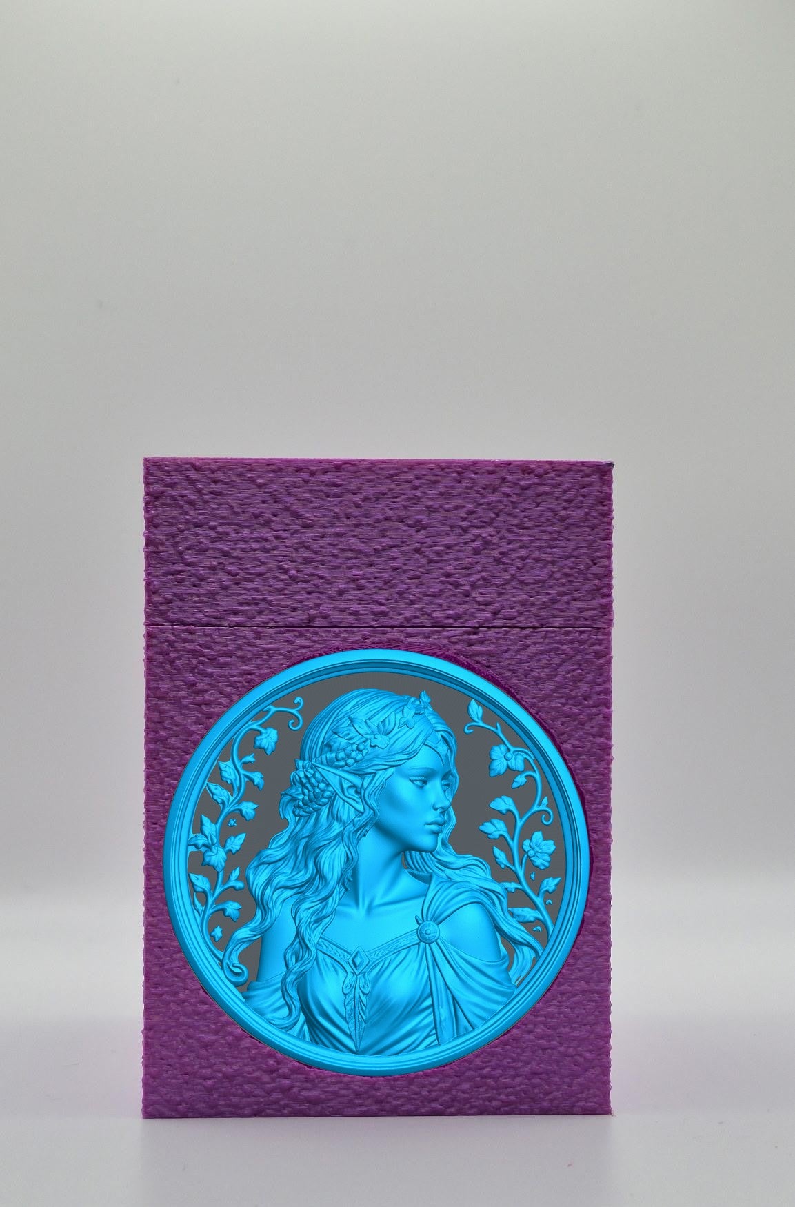 Elf Maiden Card Box — Purple
