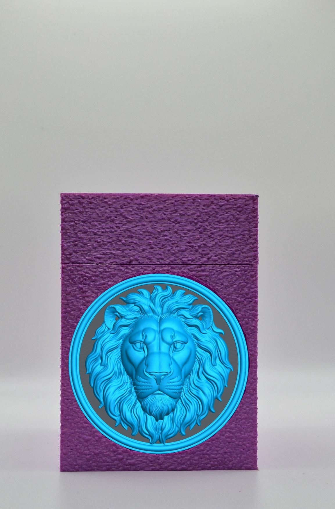 Lion Card Box — Purple