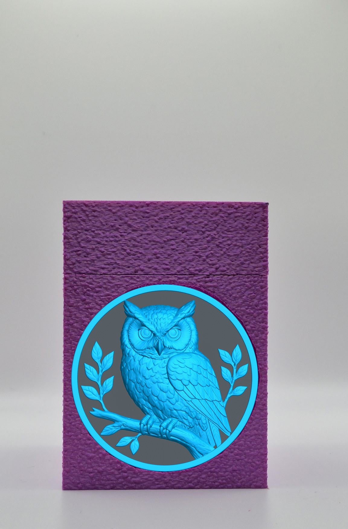 Owl Card Box — Purple